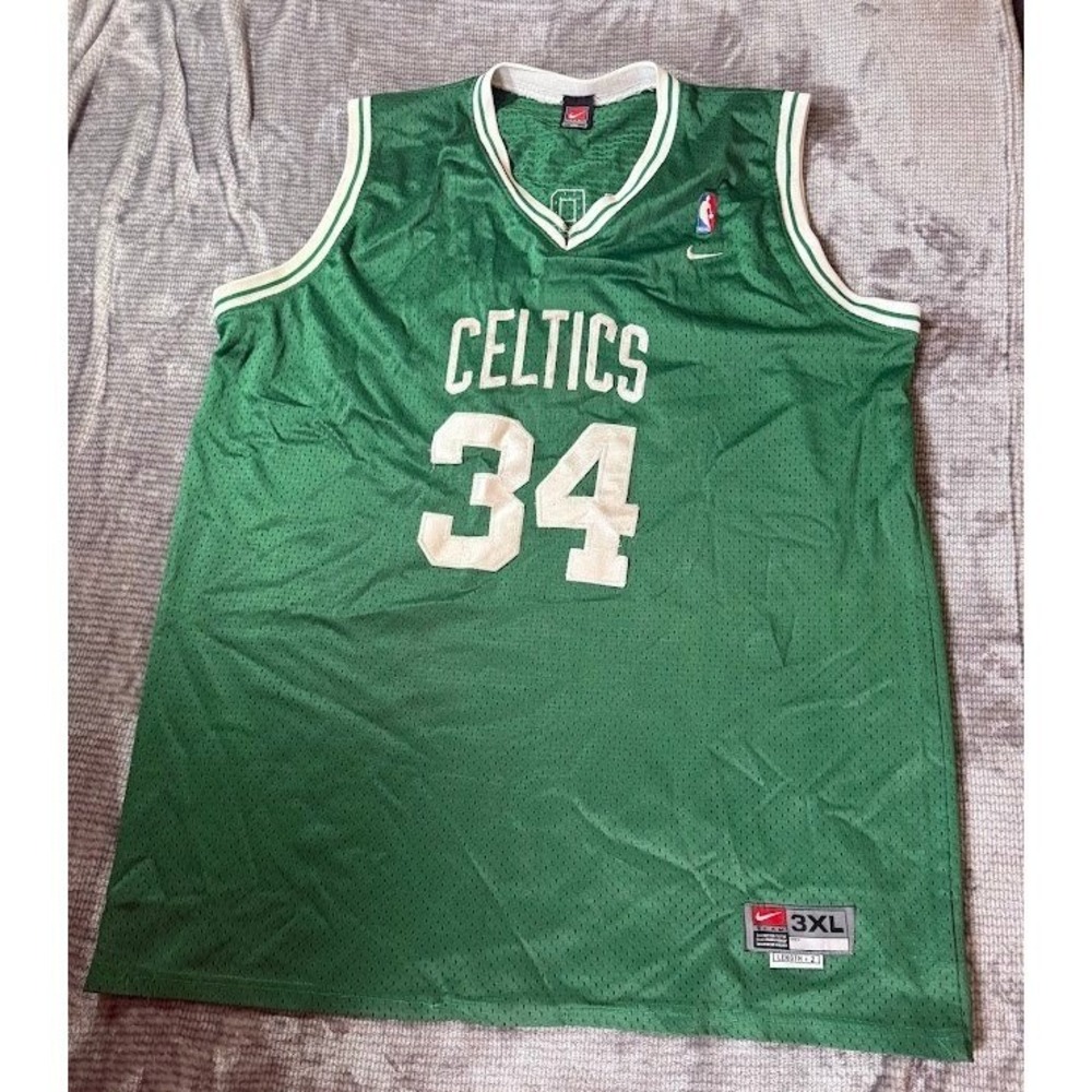 Nike Team Boston Celtics Paul Pierce 34 Jersey Green Mens 3XL NBA Basketball‎